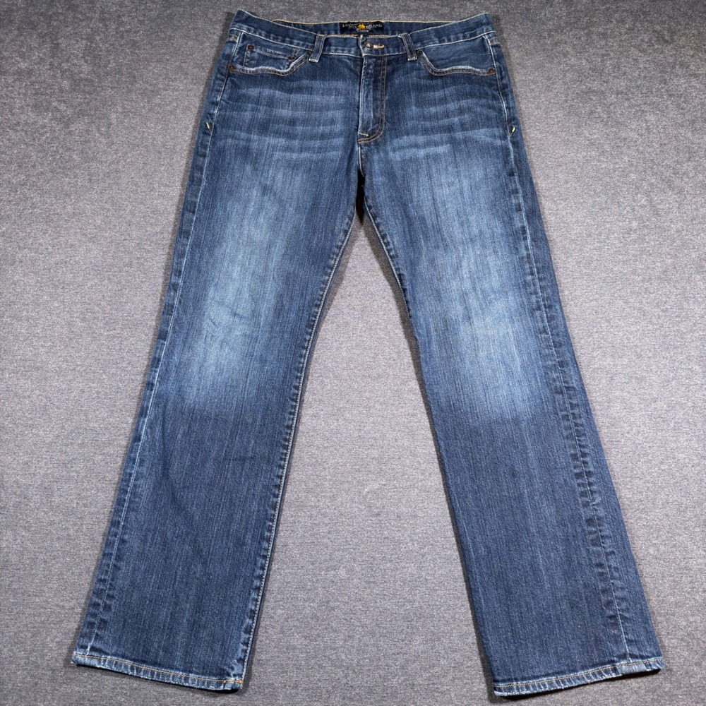 Lucky Brand Jeans Mens 32x30 Blue 361 Vintage Straight Leg Denim Dark Wash Fade